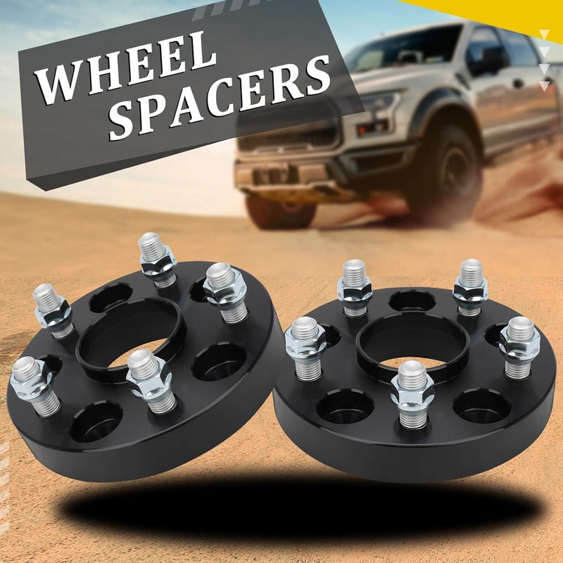BRTEC 5x120mm Wheel Adapter 1" (25mm) Thick M14x1.5 Studs 64.1mm Bore Wheel Spacers - 2PCS - Image 2