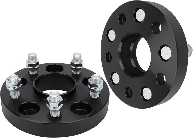 BRTEC 5x120mm Wheel Adapter 1" (25mm) Thick M14x1.5 Studs 64.1mm Bore Wheel Spacers - 2PCS - Image 1