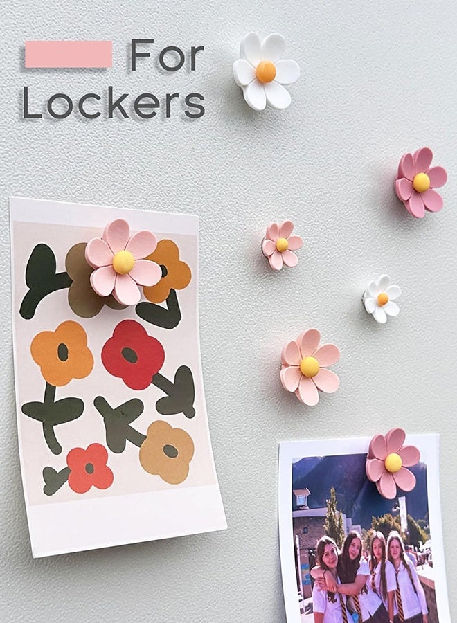 Sweet Life 15 pcs - Cute Flower Magnet, Girl Pink Magnet for Fridge and Locker, Whiteboard, and Decoration（15 pcs - Flower-Pink) - Image 5