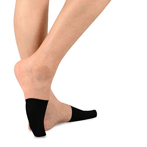 TeeHee Socks Fashion Liner Half Socks for Women Seamless Nylon Toe Topper Non-Slip 5-Pair (Women-5Pair, Black) - Image 2