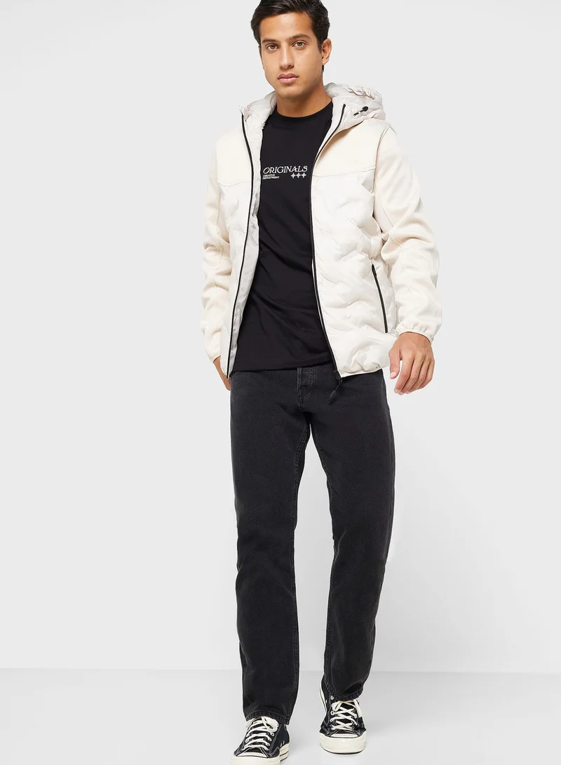 JACK & JONES Zip Through Quilted Jacket