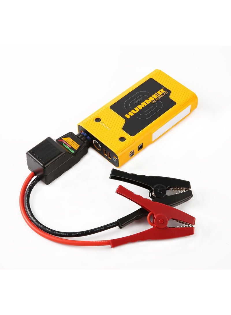 Hummer Battery Starter 12V / 2000 Amp / 10000 Ah Hummer HXPRO with Powerbank Function 37000 mWh and Wireless PD 45W Charging - Image 1