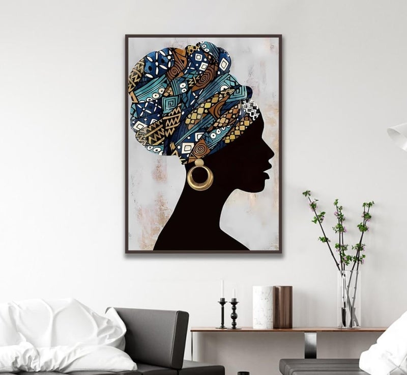 Marktna Girl Design Canvas Painting with Hollow Frame (120x80) 1 Piece - Image 4