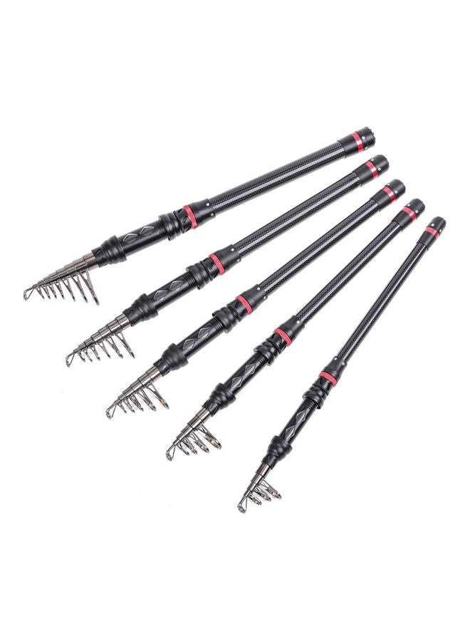 اليشمك مجموعة صنارة صيد وبكرة مصنوعة من ألياف الكربون بأجزاء متداخلة من بلوزي طراز 28032-T5A-300 50*11.5*15سم - Image 2