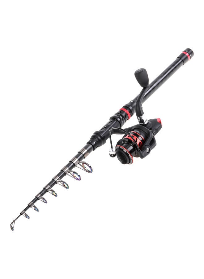 اليشمك مجموعة صنارة صيد وبكرة مصنوعة من ألياف الكربون بأجزاء متداخلة من بلوزي طراز 28032-T5A-300 50*11.5*15سم - Image 4