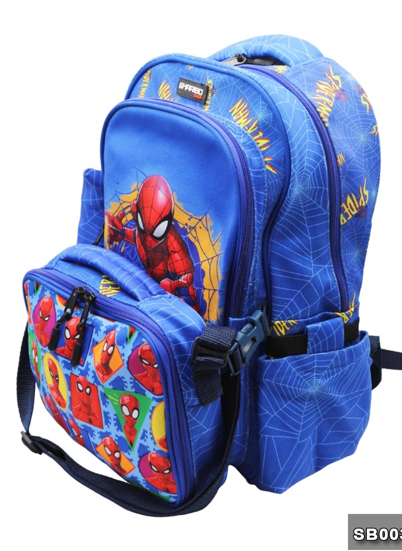 School backpack with lunchbag Size 17 model 32 SpiderMan2 - pzsku/Z34CCD12EBCB54D9F66C0Z/45/_/1719762045/6da2ac4a-4379-4b5e-a6c3-86fe8a97d4cc