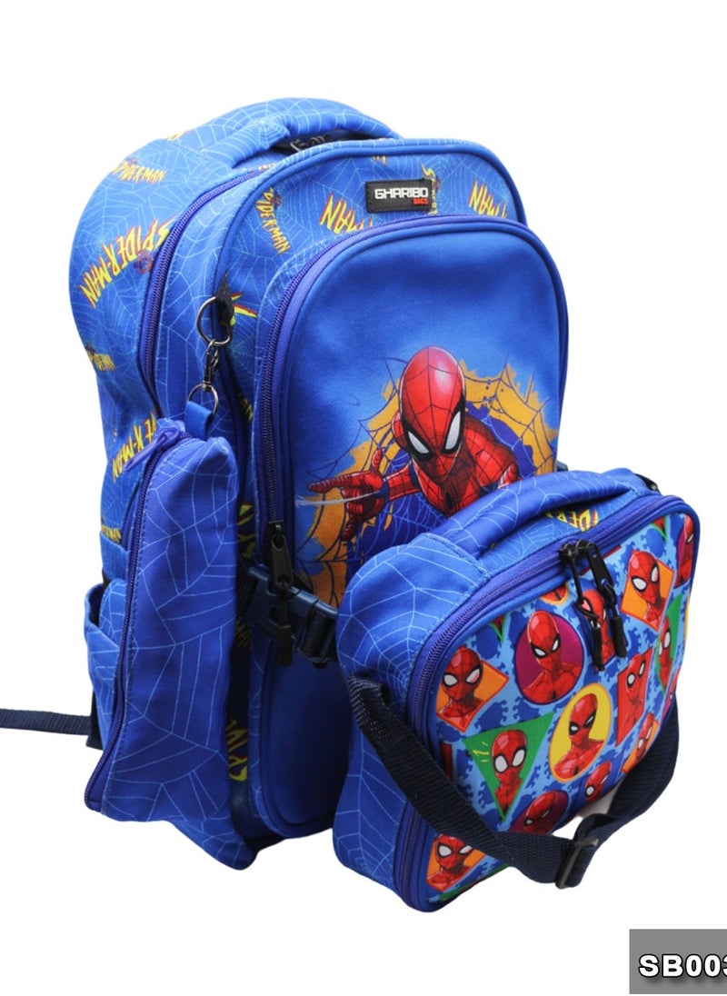 School backpack with lunchbag Size 17 model 32 SpiderMan2 - pzsku/Z34CCD12EBCB54D9F66C0Z/45/_/1719762045/b3d1e97f-a0b1-4eac-9cda-dce1ba6c5c2e