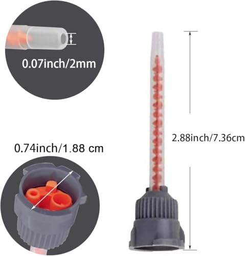 FRIGIIRE 21 Pieces Mixing Nozzles Mixer Tubes Tip 10:1 - Image 2