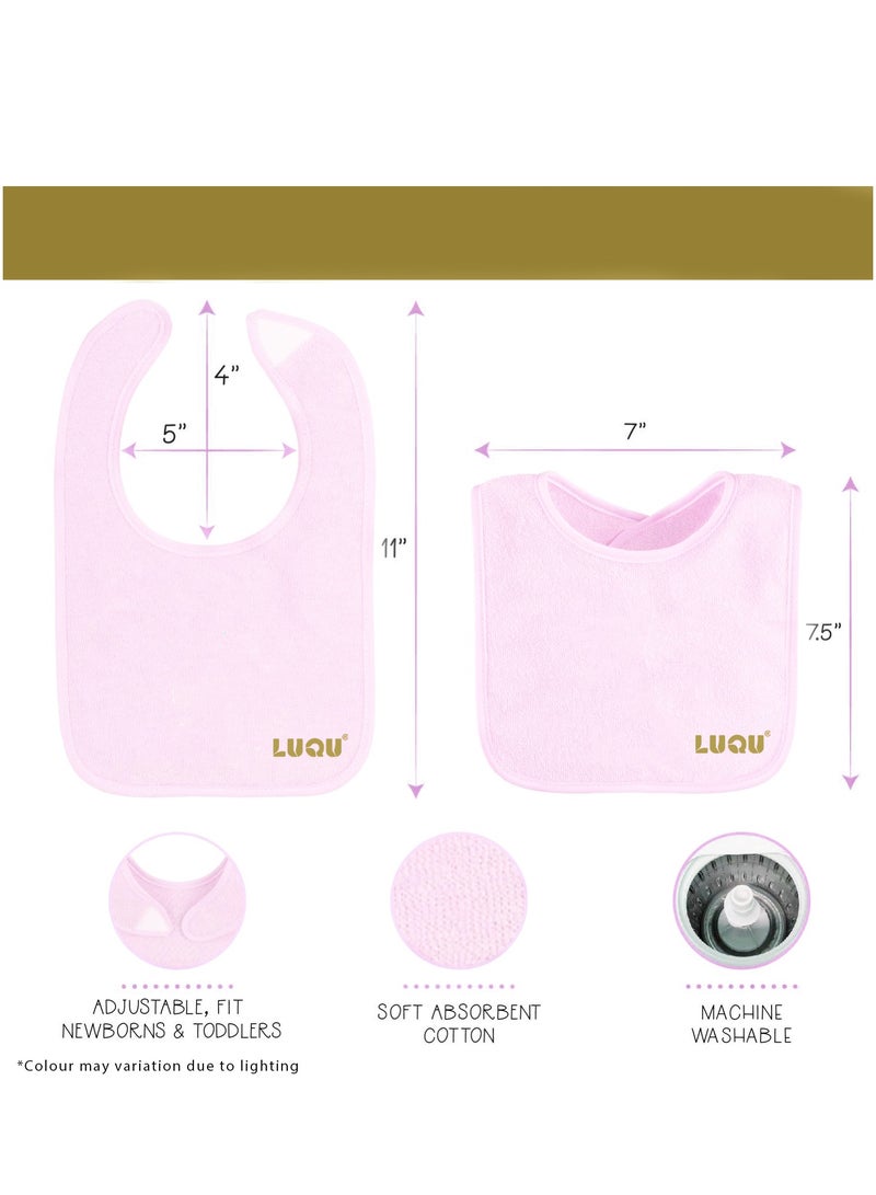 لوكو طقم مريلة من 3 قطع من لوكو، ناعمة وقابلة للغسل وقابلة للتعديل للأطفال من عمر 0 ​​أشهر فما فوق - Image 3