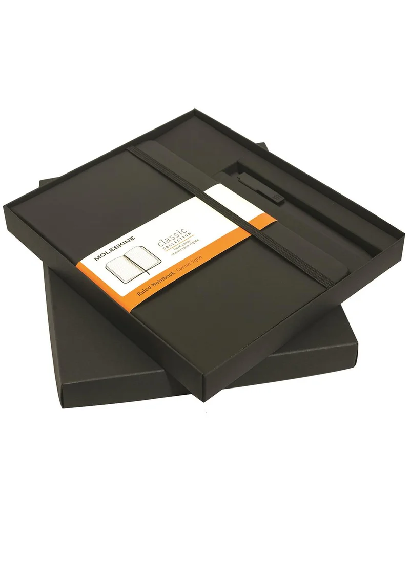 MOLESKINE Moleskine Classic Large Notebook & Go Pen Set (Black)