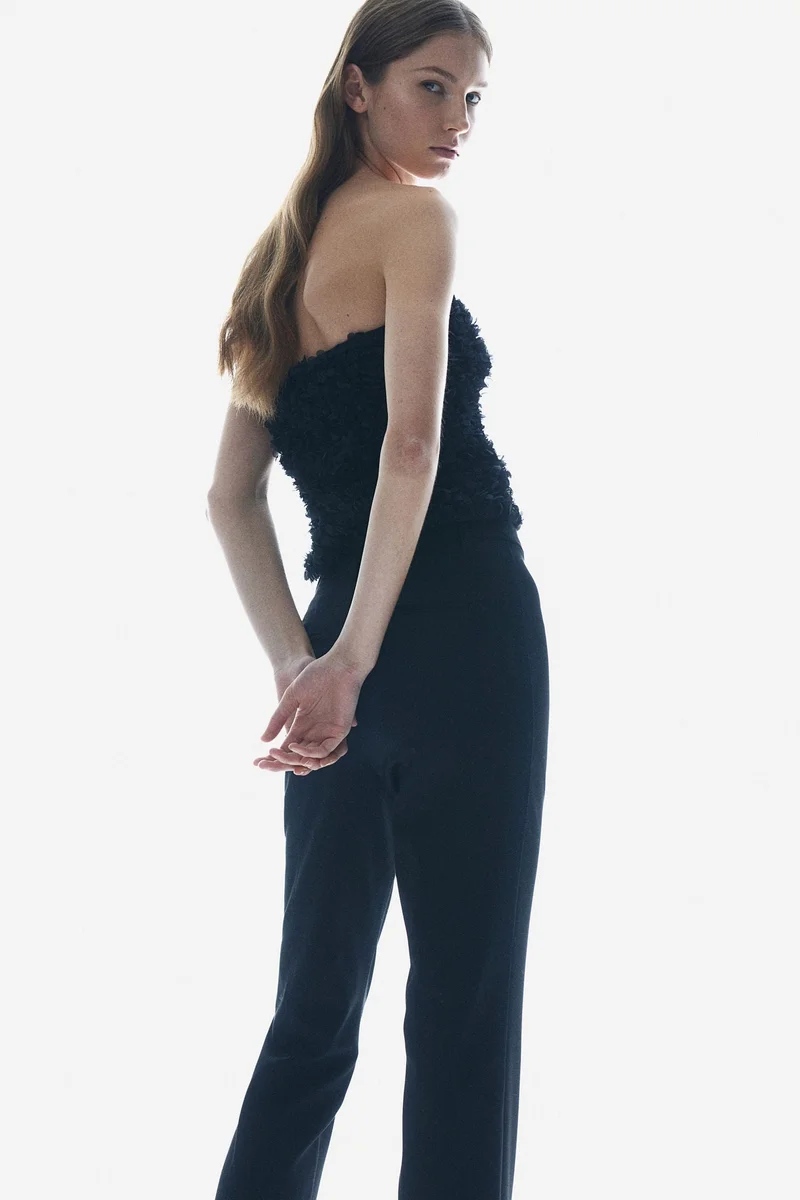 H&M Appliquéd bandeau top