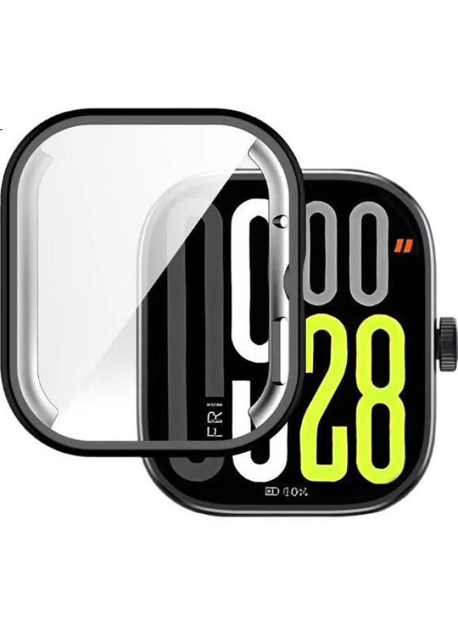 Ten Flashes حافظة واقية لساعات ريدمي 5 + واقي شاشة كامل الجسم لحافظة ريدمي 5 من شاومي واقي شاشة مقاوم للخدش غلاف صلب زجاج مقسى أسود - Image 2