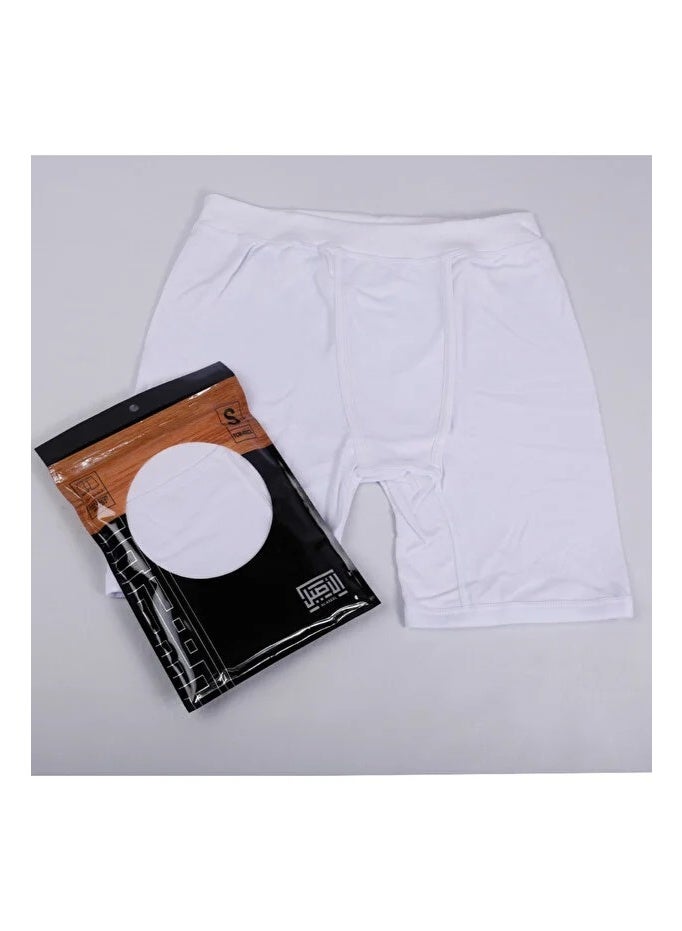 AlAseel Original Men's White Half Cotton (6 pieces) - Image 2