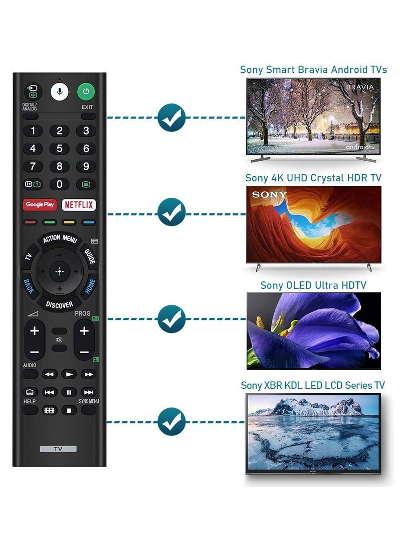 Remote for Sony Smart Bravia Remote Sony Bluetooth Voice Search Mic Remote and Sony Smart Bravia Android TVs Sony 4K UHD Crystal HDR TV Sony OLED Ultra HDTV XBR KDL Series TV RMF-TX300U  - Image 5