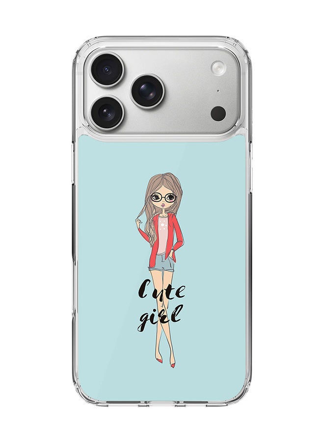 Stylizedd Classic Clear MagSafe Case for iPhone 17 Pro Max , Hybrid Soft Case Flexible Edges Anti Drop TPU PC Gel Thin Transparent Cover [ Designed for iPhone 17 Pro Max ] - Dreamer Cute Girl