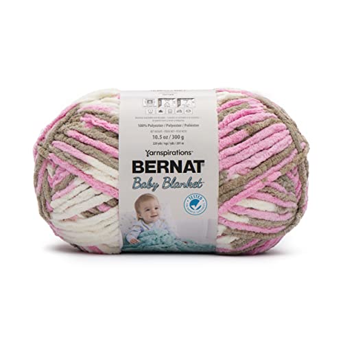 Bernat Baby Blanket Big Ball Little Roses - Image 1
