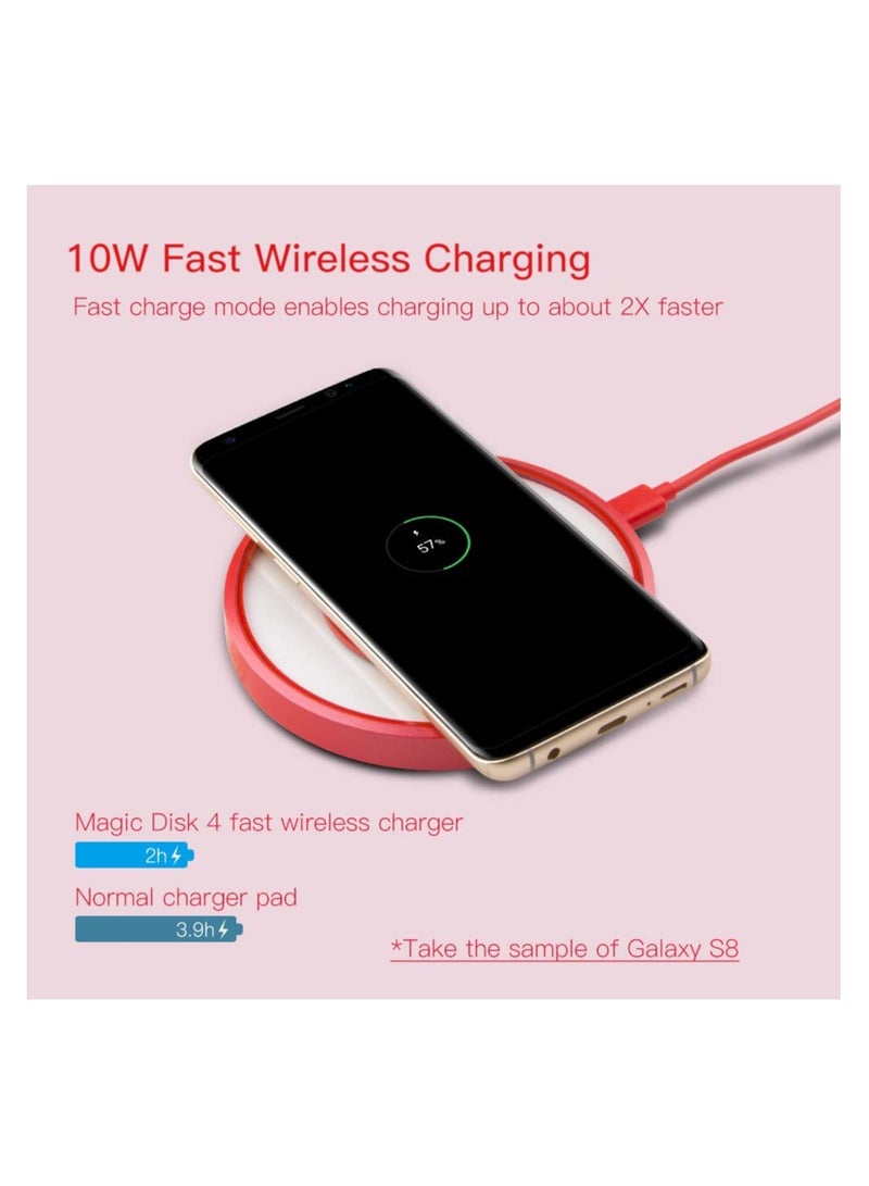 Nillkin MC017 Magic Disk 4 Fast Wireless Charger For Mobile Phones Red