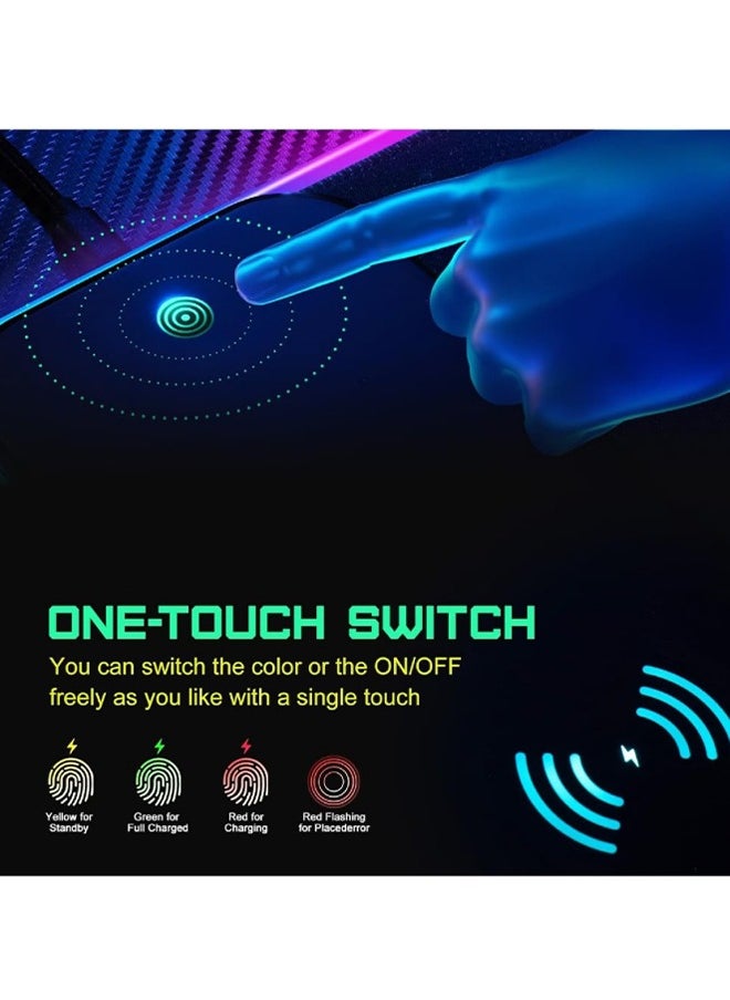 جوشبيرغ حصيرة الماوس LED لوحة ماوس للألعاب RGB  - Image 4