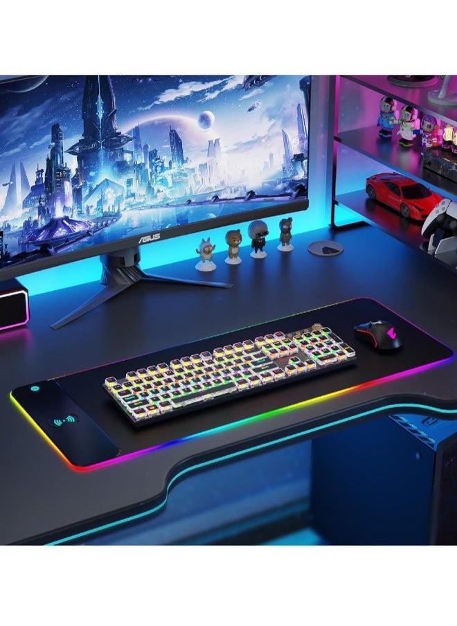 جوشبيرغ حصيرة الماوس LED لوحة ماوس للألعاب RGB  - Image 5