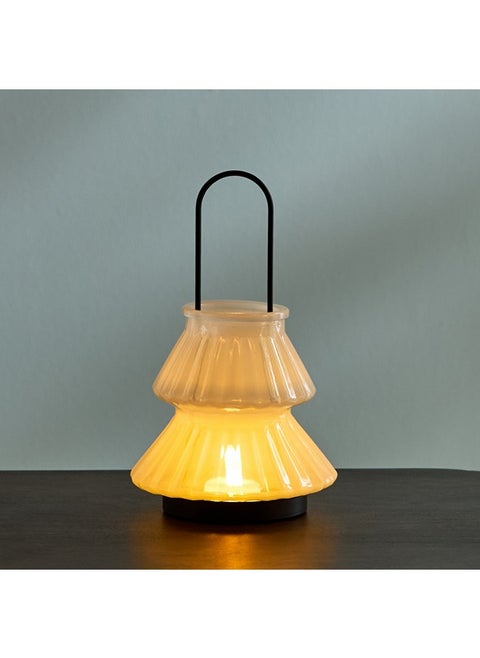 Auden Glass Lantern with Metal Handle 15.5 x 26 x 15.5 cm