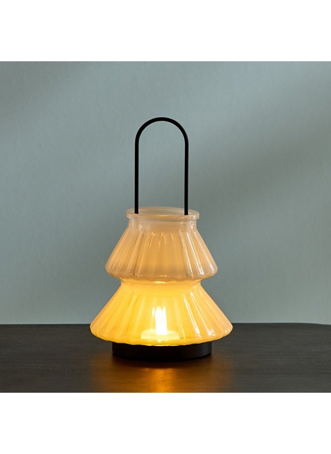 Home Box - Auden Glass Lantern with Metal Handle 15.5 x 26 x 15.5 cm - Image 1