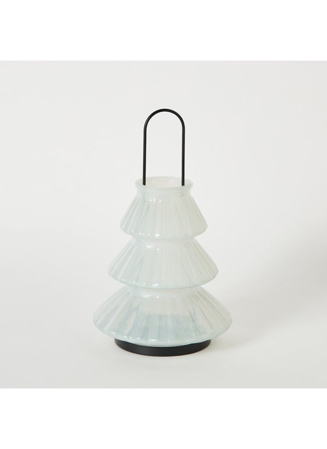 Home Box - Auden Glass Lantern with Metal Handle 15.5 x 26 x 15.5 cm - Image 1