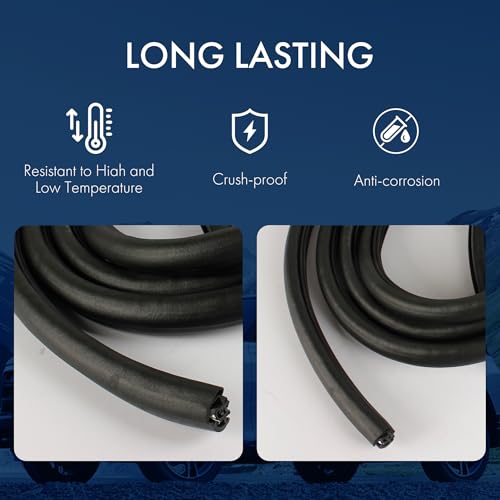 PEVAST Front Left Driver Side Door Weatherstrip Seal - Compatible with 2007-2014 Chevy Tahoe/Suburban 1500/Avalanche & GMC Yukon/XL 1500, Cadillac Escalade/ESV - Image 3