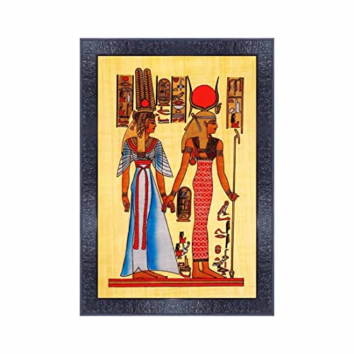 pnf Poster And Frames Egyptian Art Wooden Photo Frame With Acrylic Sheet | For Living Room, Bedroom | Home Decoration Item | Best Gifting Option (10 * 14inch,Multicolour,Synthetic) 118 - Image 1