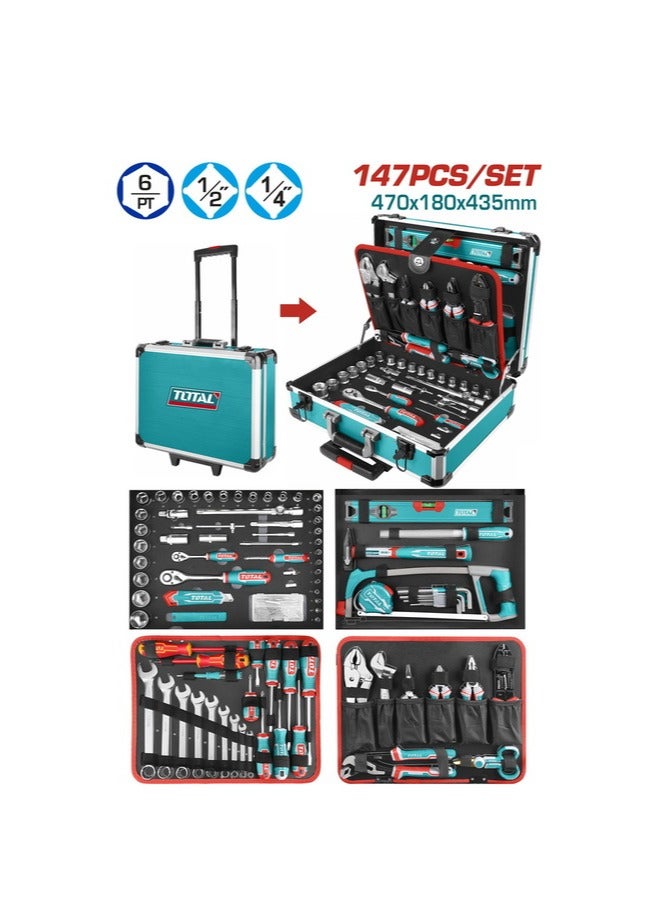 توتال طقم عدة سامسونيت 147 قطعه - THKTHP21476 - Total