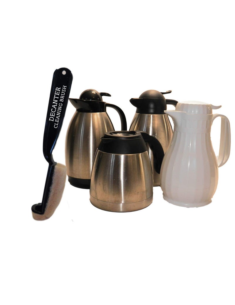 GK BRUSH US COFFEE DECANTER CLEANING BRUSH LIFETIME GUARANTY THERMAL INSULATED CARAFE 