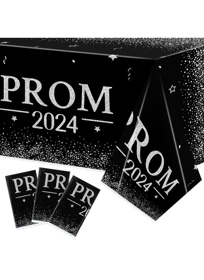 3 Pieces Prom 2024 Silver Party Tablecloths For Graduates Congrats Graduation Party Supplies Decorations Table Cloth, Plastic Table Cover Black And Silver For Grad Party Decors, 86×51 Inch - pzsku/Z34CDB9183BEBE6A484EBZ/45/_/1734347263/e42379b1-8ee0-42a5-ba31-eb8b9ee28425