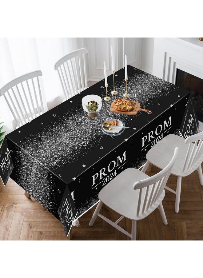 3 Pieces Prom 2024 Silver Party Tablecloths For Graduates Congrats Graduation Party Supplies Decorations Table Cloth, Plastic Table Cover Black And Silver For Grad Party Decors, 86×51 Inch - pzsku/Z34CDB9183BEBE6A484EBZ/45/_/1734347278/8a945aa8-facf-4761-a756-c033ac7e9b7c