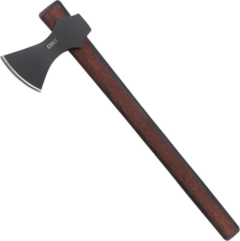 CRKT Freya Axe: Two Handed Outdoor Axe, Forged 1055 Carbon Steel Blade, Hickory Handle 2749 - Image 1