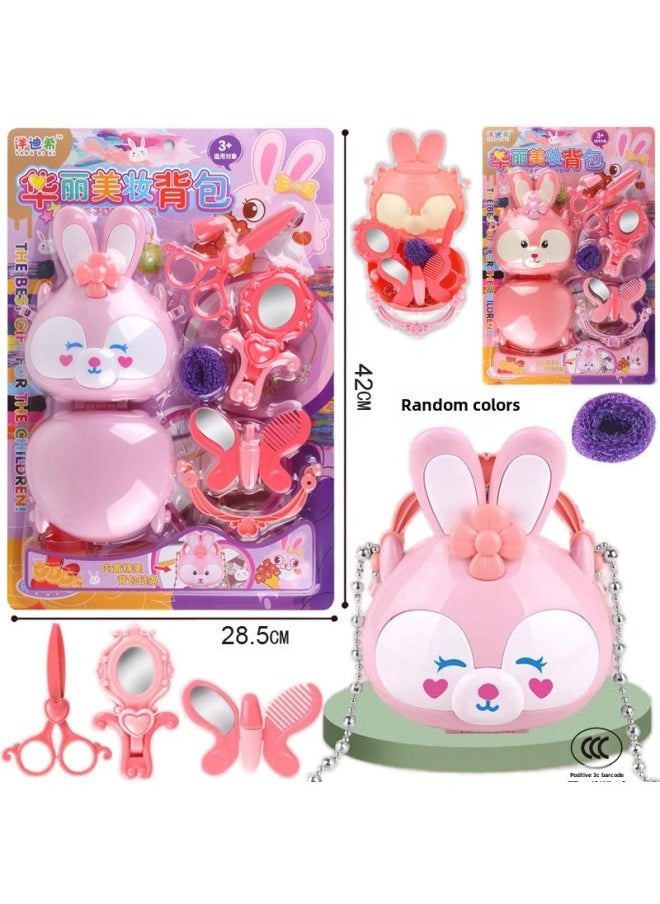 Generic - Board Dress Simulation Desktop Dressing Table Suit Girl Makeup Dress Up Play-in Princess Makeup Toy-Color:54726 Hanging Plate Set [cute Big Mouth Duck Set Circle] 131-6 - Image 1