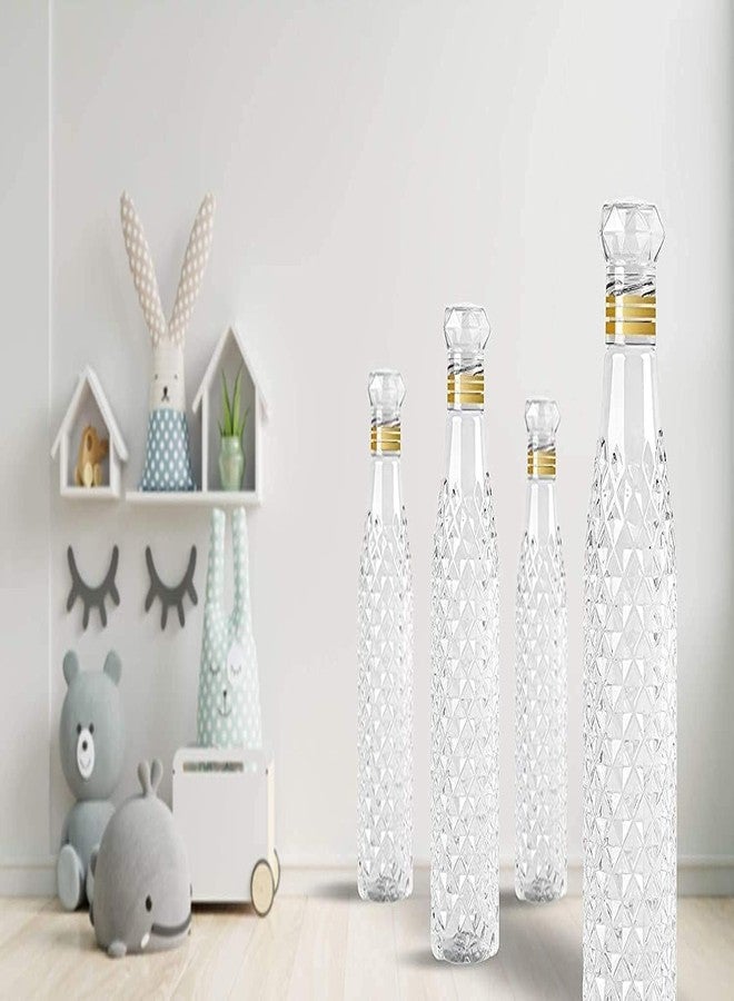 ABTER Plastic Water Bottle Set with Diamond Pattern, Crystal Diamond Cap, 1000ml Each, 6 Pack, Leak Proof, BPA Free, Airtight Lid for Office, Sports, School, Gym, Yoga - Image 3