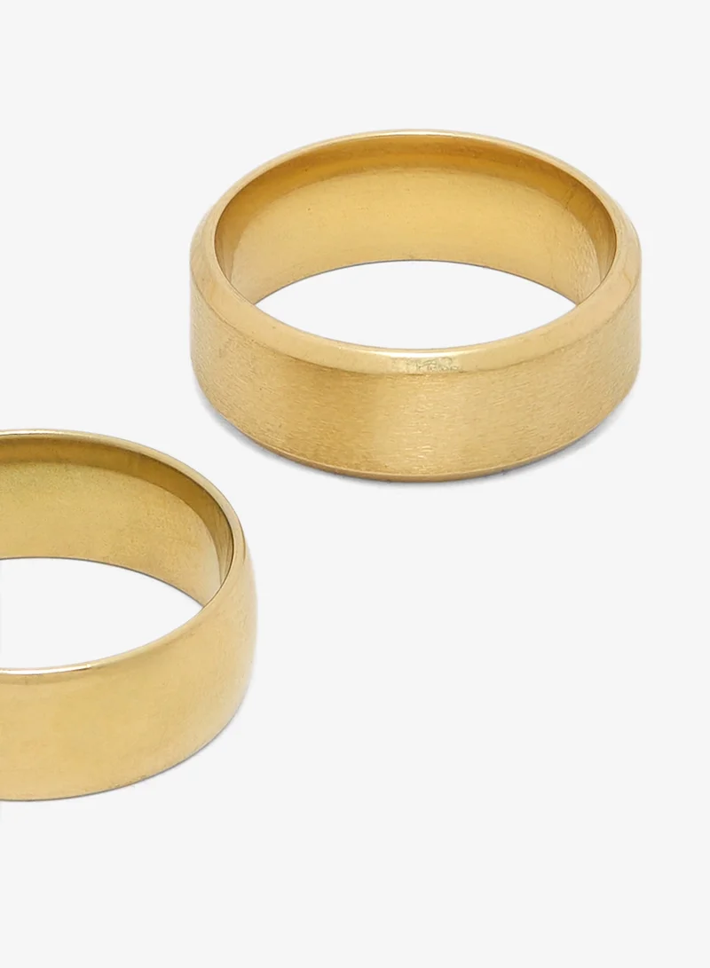 Seventy Five  Gold Statement Ring for Men | Best Price UAE