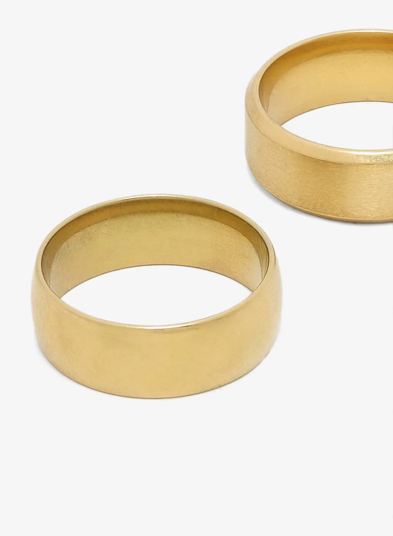 Seventy Five  Gold Statement Ring for Men | Best Price UAE