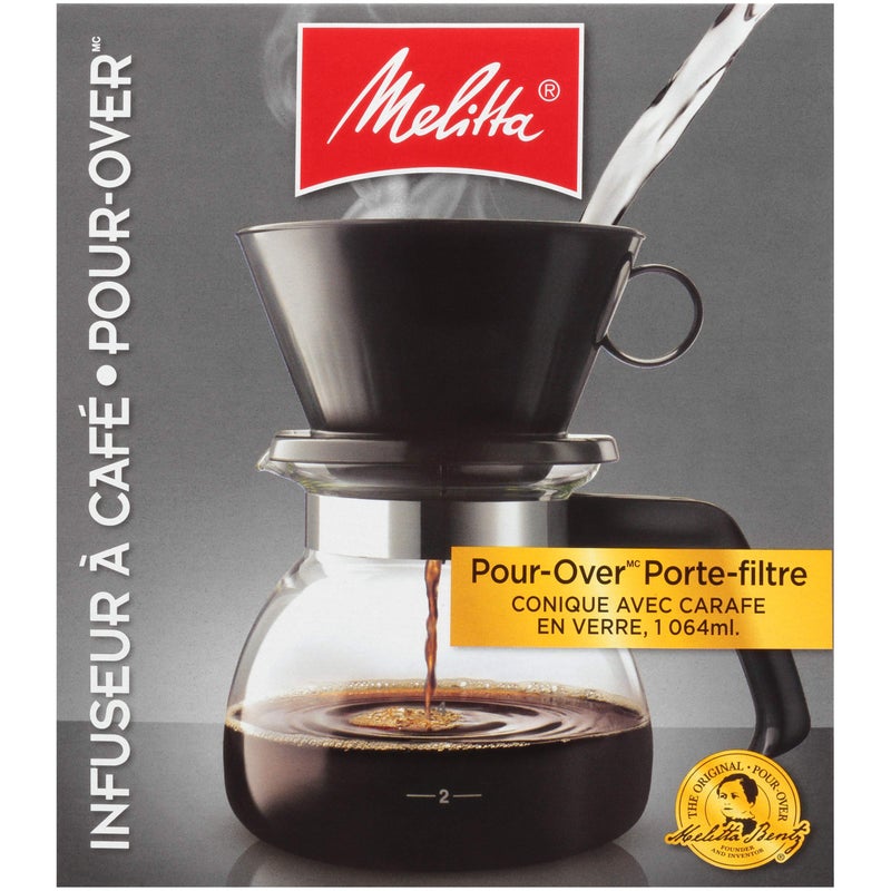 Melitta صانعة قهوة ميلتا بالتنقيط مع إبريق زجاجي، تستوعب 6 أكواب سعة 6 أونصات، باللون الأسود - Image 5