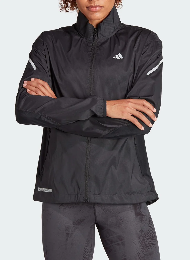 adidas جاكيت التيمت مزين بطبعة
