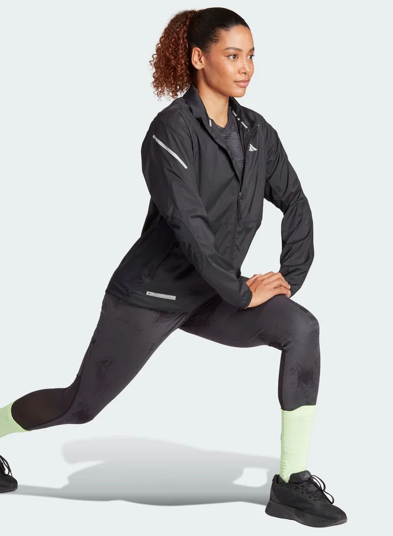 adidas جاكيت التيمت مزين بطبعة