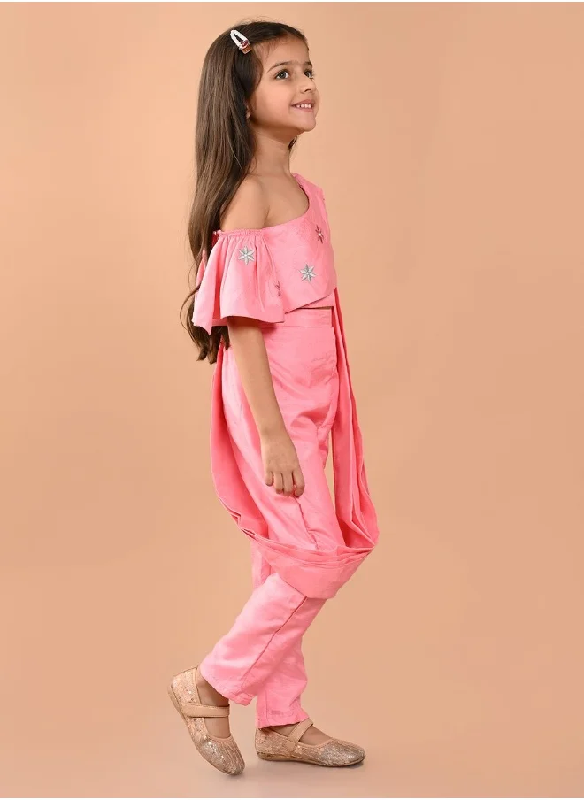 ليلك Solid Top with Palazzo Set