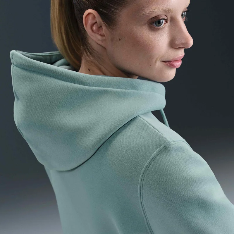 Nike Green Women's Sportswear Phoenix Fleece Hoodie for Women | Best Price UAE