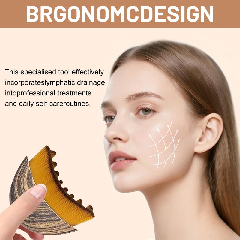 niufa 2026 New Lymphatic Contour Face Brush,Drainage Massager Facial Brush - Gentle Beauty Tool - Chin & Jawline Sculpting - for All Skin - Image 2