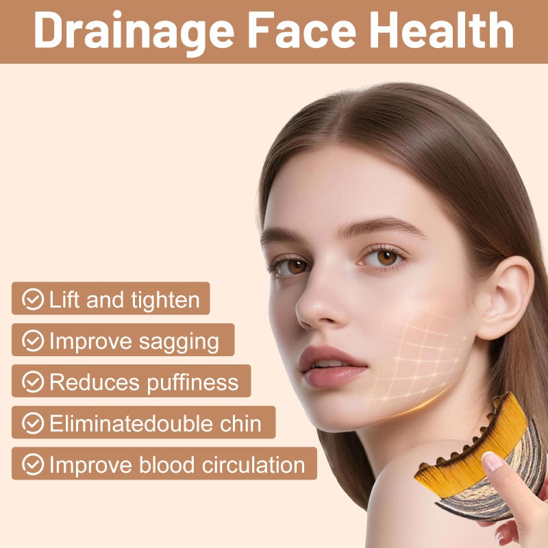 niufa 2026 New Lymphatic Contour Face Brush,Drainage Massager Facial Brush - Gentle Beauty Tool - Chin & Jawline Sculpting - for All Skin - Image 5