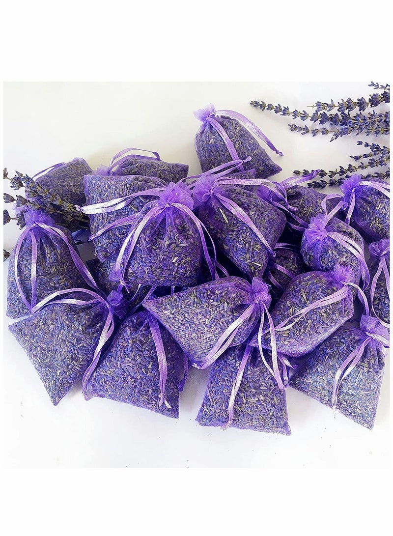 Y&D Lavender, Lavender Sachet, Filled with Premium Grade Dried Sachets for Drawers and Closets, Bridal Shower Favors, Home Fragrance Products, Closet Deodorizer Freshener, 10pcs  - Image 1
