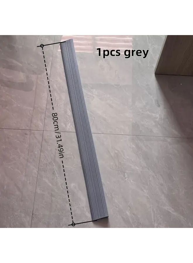 31.5 Inch Non Skid Rubber Ramp For Wheelchairs Strollers And Carts In Gray - Image 1