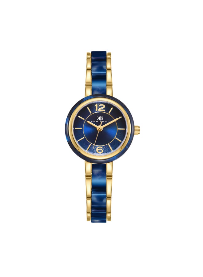 KENNETH SCOTT Women's Alloy and Acetate Plastic Analog Watch K24501-GCNN - 26.5 mm  - Image 1