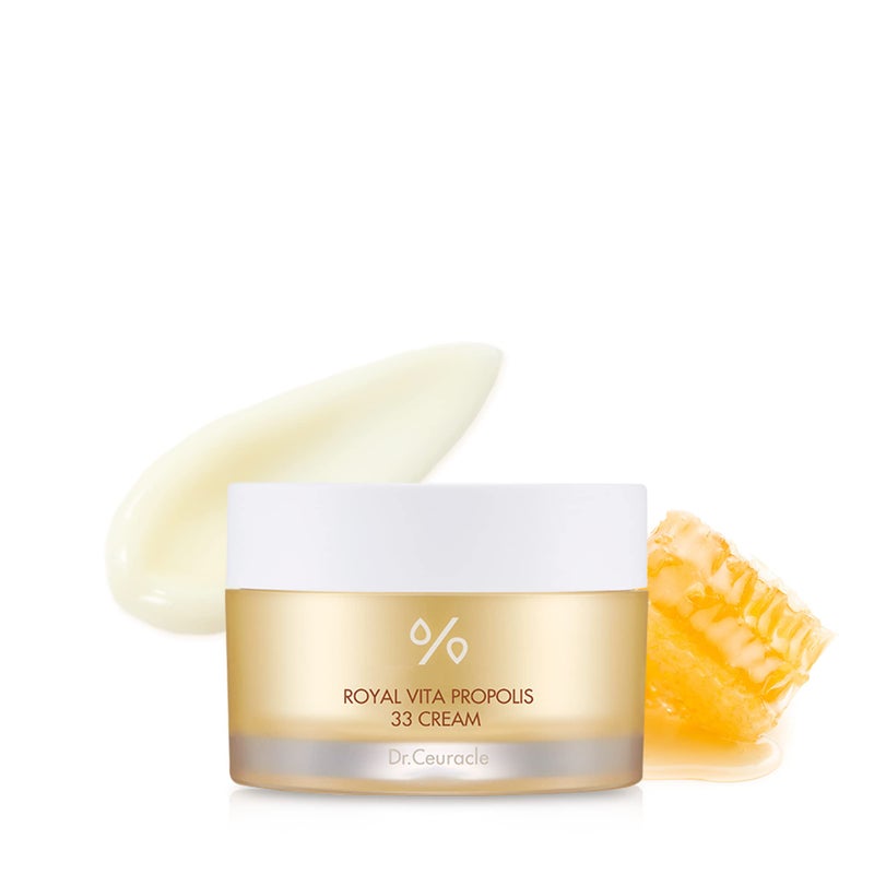 Dr. Ceuracle Dr.Ceuracle Royal Vita Propolis 33 Cream (50ml / 1.69 fl. oz.) - Ultimate Glow and Nourish Cream for Radiant Skin, Vitamin, Propolis, Royal Jelly Extract - Image 1