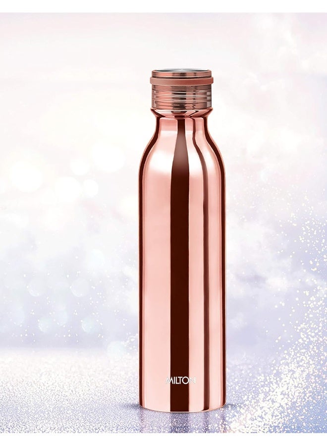 Milton Glitz Flask 0.7 Litre (710 ml) Stainless Steel Water Bottle – Vacuum Insulated to Keep Drinks Hot or Cold for 24 Hours, Leak-Proof, Easy to Carry, Ideal for Office & Travel – Rose Gold - Image 3