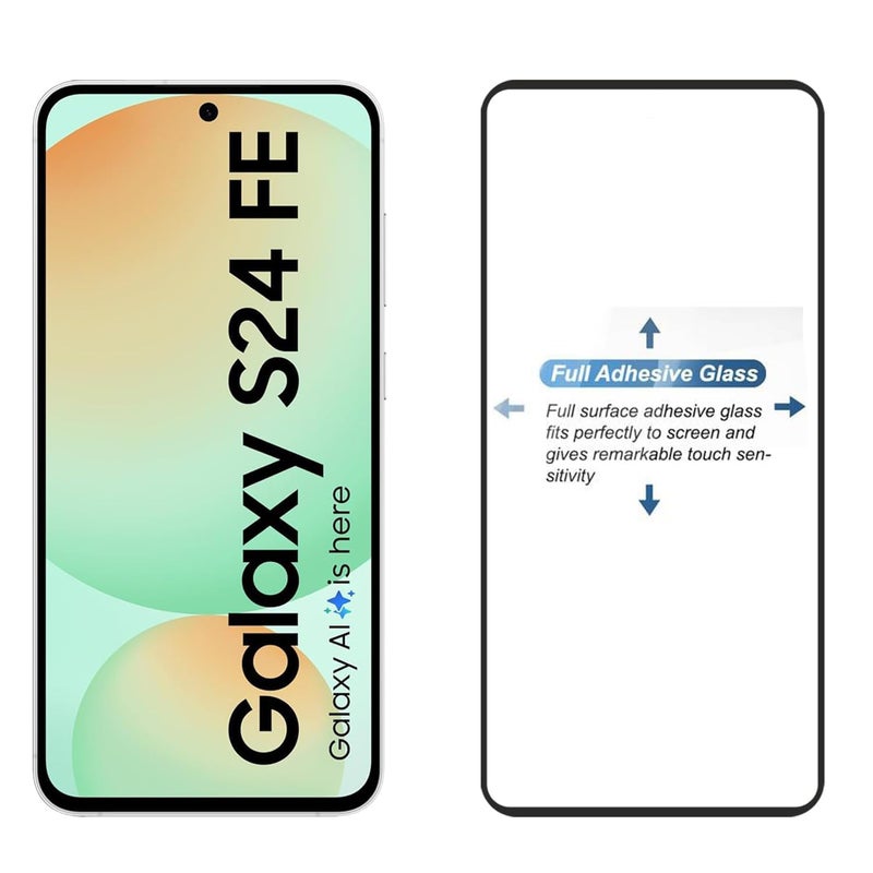 OpenTech حماية شاشة زجاجية مقسّاة من OpenTech® بمعيار عسكري متوافقة مع سامسونج جالاكسي S24 FE 5G / سامسونج جالاكسي A36 / سامسونج جالاكسي A56 (6.7 بوصة) مع تغطية من الحافة إلى الحافة ومجموعة تركيب سهلة - Image 5